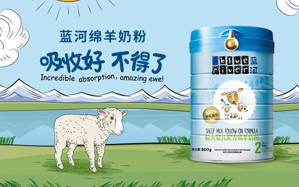 羊奶粉產品品牌營銷,奶粉品牌營銷,藍河綿羊奶粉
